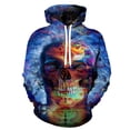 thumbnail image 1 of Men's 3D Skull Hoodie Pullover Print Pattern Fashion Sweatshirt Sportswear, 1 of 3