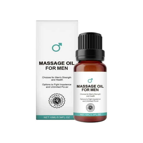 Mcolor Men's Massage Oil - Muscle Relief & Relaxation Oil, Aromatherapy for Stress Relief, Post-Workout Recovery, Moisturizing Body Oil for Men