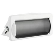 Waterproof Marine Stereo Cover Splash Guard White Single DIN Shield Radio Housing for Boat Yacht DVD Player Protected Outer Shell Heavy Duty Plastic 9.6 x 4.1 in / 24.5 x 10.5 cm