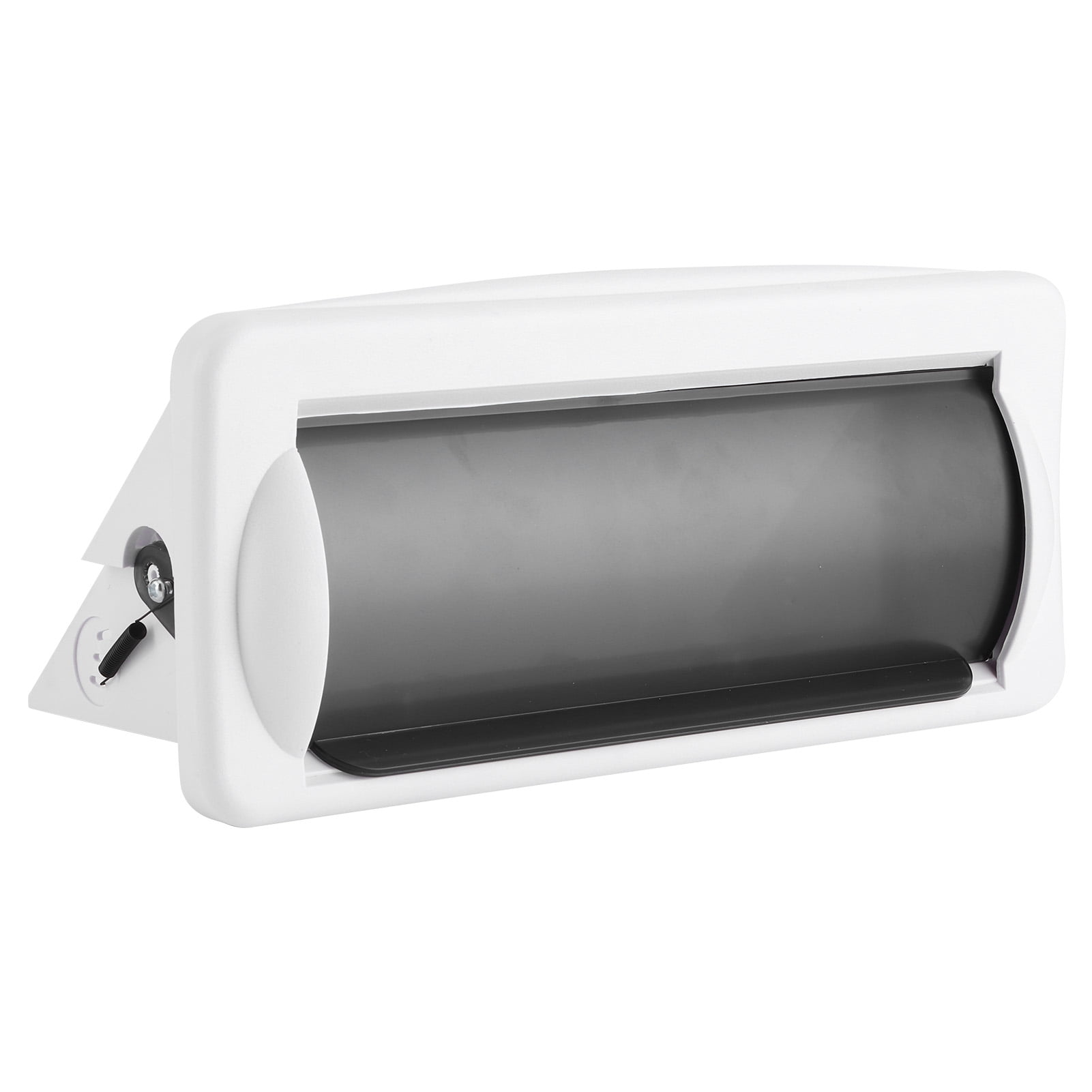 Waterproof Marine Stereo Cover Splash Guard White Single DIN Shield Radio Housing for Boat Yacht DVD Player Protected Outer Shell Heavy Duty Plastic 9.6 x 4.1 in / 24.5 x 10.5 cm