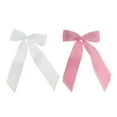 thumbnail image 1 of Accesorios Únicos 2 Pcs Clips de Cabello de Doble Cinta Moda Blanco Rosa Claro, 1 of 1