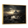 thumbnail image 2 of Designart "Monochrome Reverie of the Pyramid" Egypt Floater Framed Wall Art Print, 2 of 7