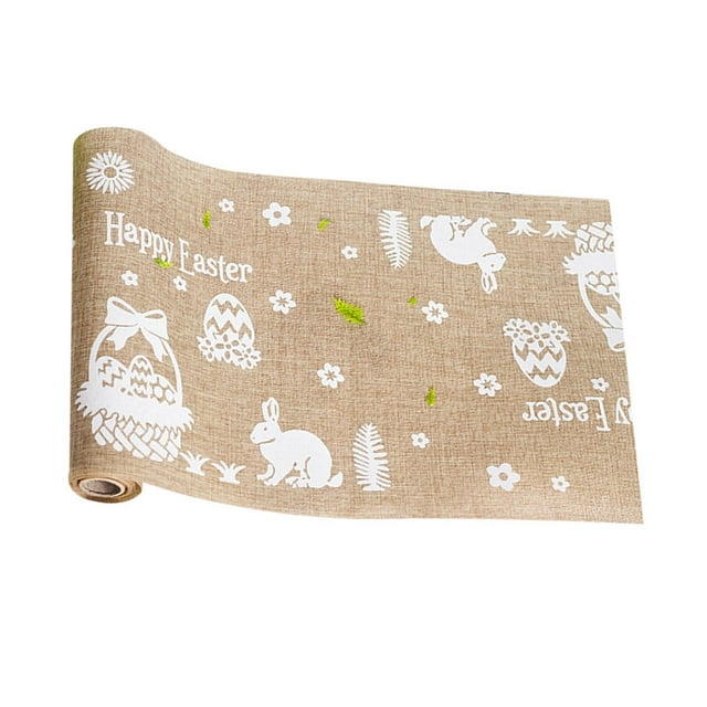 de de Pascua Comedor de Cocina para Decoración Navideña 280x28cm Estilo A Macarena Camino de mesa de lino