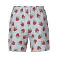 thumbnail image 4 of Lsque Mens Swim Trunks Hand Drawn Strawberry Pattern - Bathing Suit Compression Liner - Beach Swim Shorts Swimwear - (S-3XL) - Stretch Quick Dry -X-Large, 4 of 9