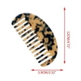 thumbnail image 4 of HLONK ✪ Wide Tooth Hair Comb Marble Leopard Acetate Anti-Static Detangling Hairbrush, 4 of 17