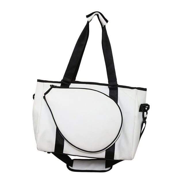 Tennis Racket Shoulder Bag for Women Men for Fitness Outdoor Tennis Racket white