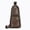 Coffee, variant on Men's Faux Leather Sling Bag Crossbody Chest Bag Business Casual Shoulder Bag Travel Work Daily Use Multipurpose Men's Outdoor Carry Bag