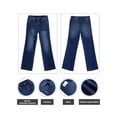 thumbnail image 3 of EMMIOL Women's Y2K Vintage Washed Mid Waist Flare Jeans 90s Wide Leg Boyfriend Denim Pants, 3 of 5
