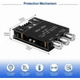 thumbnail image 3 of ZK-502T Power Amp Bluetooth 5.0 Audio Amplifiers Board 2.0 Channel 50W+50W AUX BT DC12-24V Mini Stereo Amplifier Module with Treble and Bass for DIY Home Speakers, 3 of 12