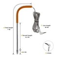 thumbnail image 3 of 2-Pack Replacement Meat Probe for Traeger Pellet Grill, Comes with Probe Grommet and Temperature Probe Clip, 3 of 5