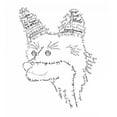 thumbnail image 2 of De Lauzun, Marion  20x22 Gold Ornate Wood Framed with Double Matting Museum Art Print Titled - French Fox, 2 of 4