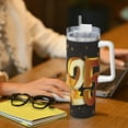 thumbnail image 6 of Sikiie Happy New Year 2025 Insulated Stainless Water Bottle Lid Travel Mug Cup Insulated Tumblers Cup 40oz Ice Bully With Handle, 6 of 8