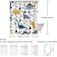 thumbnail image 4 of Kids Shower Curtain, Girls Shower Curtain, Boys Shower Curtain, Funny Words Teen Motivational Shower Curtains, 72W x 72H inch Extra Long Wide Shower Curtain with Hooks Kids Bathroom Decor, 4 of 6