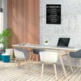 thumbnail image 2 of Inspirational Quotes Wall Art for Office - 7 Rules of Life Motivational Poster Canvas Prints Framed Positive Affirmations Wall Decor \u200bModern Home Artwork 16" x 24", 2 of 5