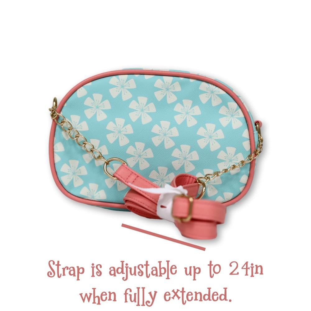 Disney Crossbody Bag for Girls Official Licensed Moana Purse 8 Inch Faux Leather Tote with Adjustable Straps