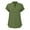 Army Green, variant on Admvng Womens Summer Tops V-Neck Solid Color Cotton and Linen Short Sleeved Pullover Top S-2XL
