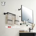 thumbnail image 4 of Double Towel Bar Matte Stainless Steel Bath Towel Rack for Bathroom Towel Holder Wall Mount Total Length TBLPB, 4 of 9