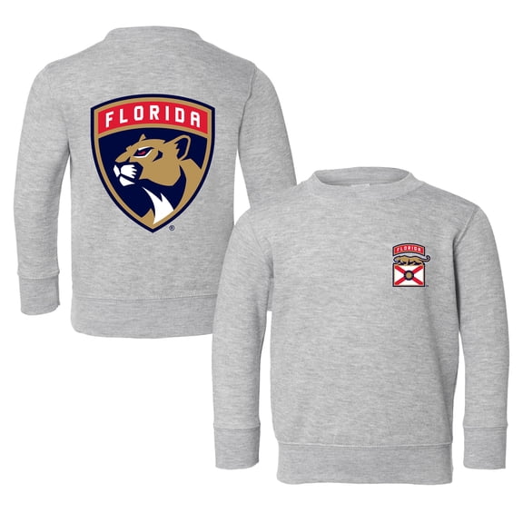 Toddler Chad & Jake Heather Gray Florida Panthers Pullover Sweatshirt