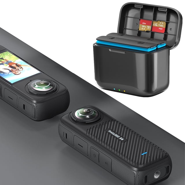 Hub Carga Rápida Caja Batería Dual Reutilizable para Insta360 X4