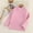Pink A2, variant on Hrsba Kids Round Neck Shirt Unisex Fall Casual Shirt Girls Boys Sweatshirt Long Sleeve Shirt for 2-14 Years Kids Winter Solid Color Brushed Mid Neck Warm Undershirts Letter Inner Tops