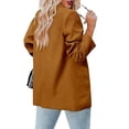 thumbnail image 2 of Bellella Veste à Manches Longues pour Femmes Blazer Décontracté Cardigan Marron Foncé 2TG, 2 of 4
