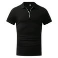 thumbnail image 4 of Polo Shirts for Men Male Summer Solid Elastic Turn Down Collar Short Sleeve Mens T Shirt, 4 of 5