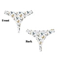 thumbnail image 3 of Balery Farm Roosters Tangas de Algodón para Mujer con Estampado – Ropa Interior Sexy, Transpirable, G-string-Large, 3 of 6