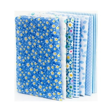 Valatala 7Pcs Assorted Fat Quarter Bundle Quilt Quilting Cotton Fabric Sewing DIY Set