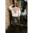 thumbnail image 5 of Women's Gameday Couture  White Kansas City Chiefs  Sunday Drives Oversized Crewneck Pullover Sweatshirt, 5 of 7