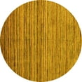 thumbnail image 1 of Ahgly Company Indoor Round Abstract Yellow Modern Area Rugs, 8' Round, 1 of 4