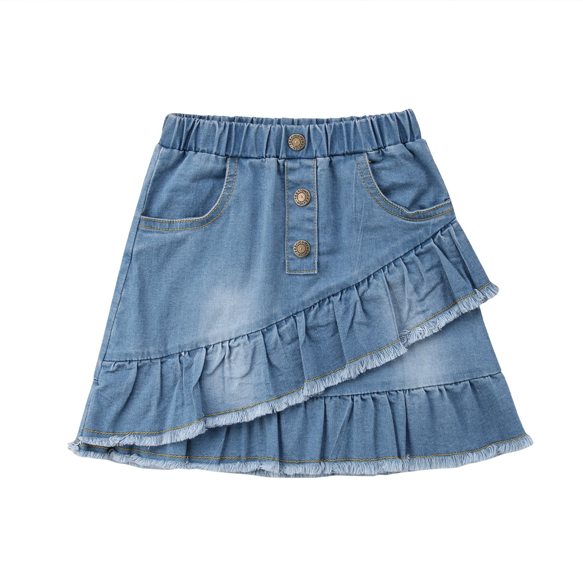 blue jean mini skirt