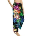 thumbnail image 3 of Kdxio Women's Comfy Stretch Colorful FlowersPrint Drawstring Pajama Pants-X-Large, 3 of 9