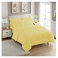 thumbnail image 2 of 5 Piece Comforter Set Bag Solid Color All Season Soft Down Alternative Blanket & Luxurious Microfiber Bed Sheets, Yellow, Twin, 2 of 7