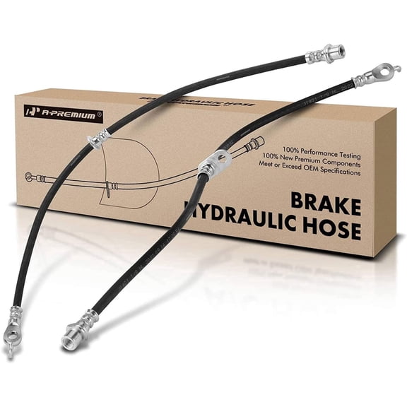 A-Premium Front Driver and Passenger Brake Hydraulic Hose Compatible with Select Toyota Models - Corolla 2003-2008 1.8L, Prius 2004-2009 1.5L - Replace# 88971249(Pack of 2)