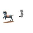 thumbnail image 1 of Figura De Caballero A Caballo De Pie, Escultura De Resina, Adorno De Escritorio, Decoración Feng Shui, Figura Abstracta, Arte Nórdico Para Escritorio, Sala De Estar, Estantería, Armario,, 1 of 8