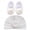 White, variant on Baby Girl Sneakers First Walker Soft Sole Newborn Anti-Slip Casual Walking Shoes Cap