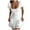 White womens dresses, variant on Wycnly Womens Dresses Evening Party Sexy Lace Patchwork Empire Waist Swing Tunic Dresses Summer Solid Square Neck Short Sleeve Formal Mini Dress White s