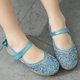 thumbnail image 1 of Zapatos de niña, zapatos de princesa, zapatos de primavera y otoño, zapatos planos de suela blanda, zapatos de baile de rendimiento con diamantes brillantes para niñas, zapatos de cuero, 1 of 6