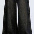 thumbnail image 4 of Womens High Waisted Jeans, Audhol Women's Straight Wide Leg Jeans High Waisted Stretchy Casual Wide Leg Loose Pants Women's Jeans Grey XL, 4 of 5