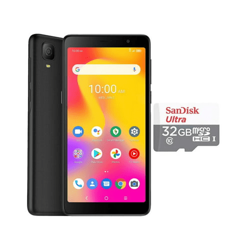 Smartphone TCL A30 desbloqueado (Prime Black) 5.5 pulgadas 32 GB + 3 GB RAM