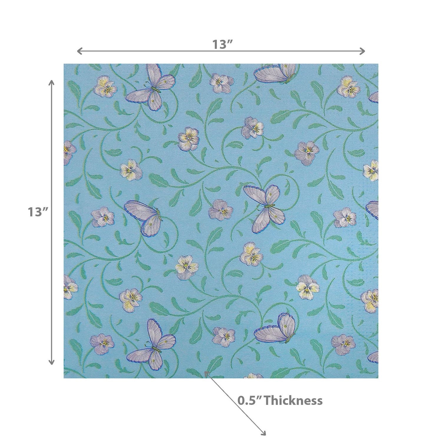 20 Pack Luncheon 3 Ply Napkin Blue Butterfly - Set of 6