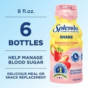 Splenda Diabetes Care Shake, To help manage blood sugar, 8oz Strawberry Cream 24ct