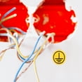 thumbnail image 3 of 1 Sheet Protective Earth Ground Symbol Sign Warning Electrical Sticker Machinery Grounding Warning Decal, 3 of 9