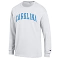 thumbnail image 2 of Men's Champion  White North Carolina Tar Heels Basic Arch Long Sleeve T-Shirt, 2 of 3