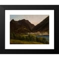thumbnail image 2 of Jan Nepomucen Glowacki 18x14 Black Modern Framed Museum Art Print Titled - View of the City in the Valley (1829), 2 of 5