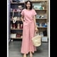 thumbnail image 5 of Conjunto de 2 Piezas para Mujer: Blusa de Media con Cuello y Pantalón con Bolsillos, Informal para el Trabajo y Viajes. Rosa XL, 5 of 6