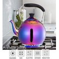 thumbnail image 6 of ROYDOM Whistling Tea Kettle Stainless Steel Teapot, 2-Liter Rainbow Teakettle for Stovetop Induction Stove Top, Fast Boiling Heat Water Tea Pot Maker Colorful 2.1-Quart, 6 of 7