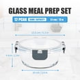 thumbnail image 2 of Juego de 12 Contenedores de Vidrio Herméticos para Alimentos GULFLIN de 390ml, 2 of 6