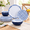 Blue Grid Stripes, variant on 12-piece Dinnerware - Sunflower Bird Plates And Set