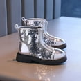 thumbnail image 5 of Gibobby Girls Boots Glitter Cute Princess Shoes for Girl Girls Ankle Boots Toddler/Little Kid/Big Kid,Silver,6-7 Y, 5 of 9